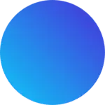 Blue gradiant circle